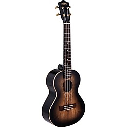 Lanikai Spalted Maple Tenor Ukulele Black Burst