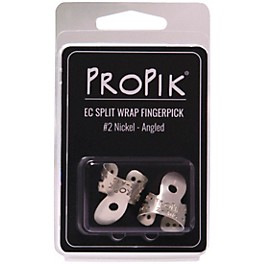 ProPik #2 Nickel Angled EC Split Wrap Finger Pick 2 Pack