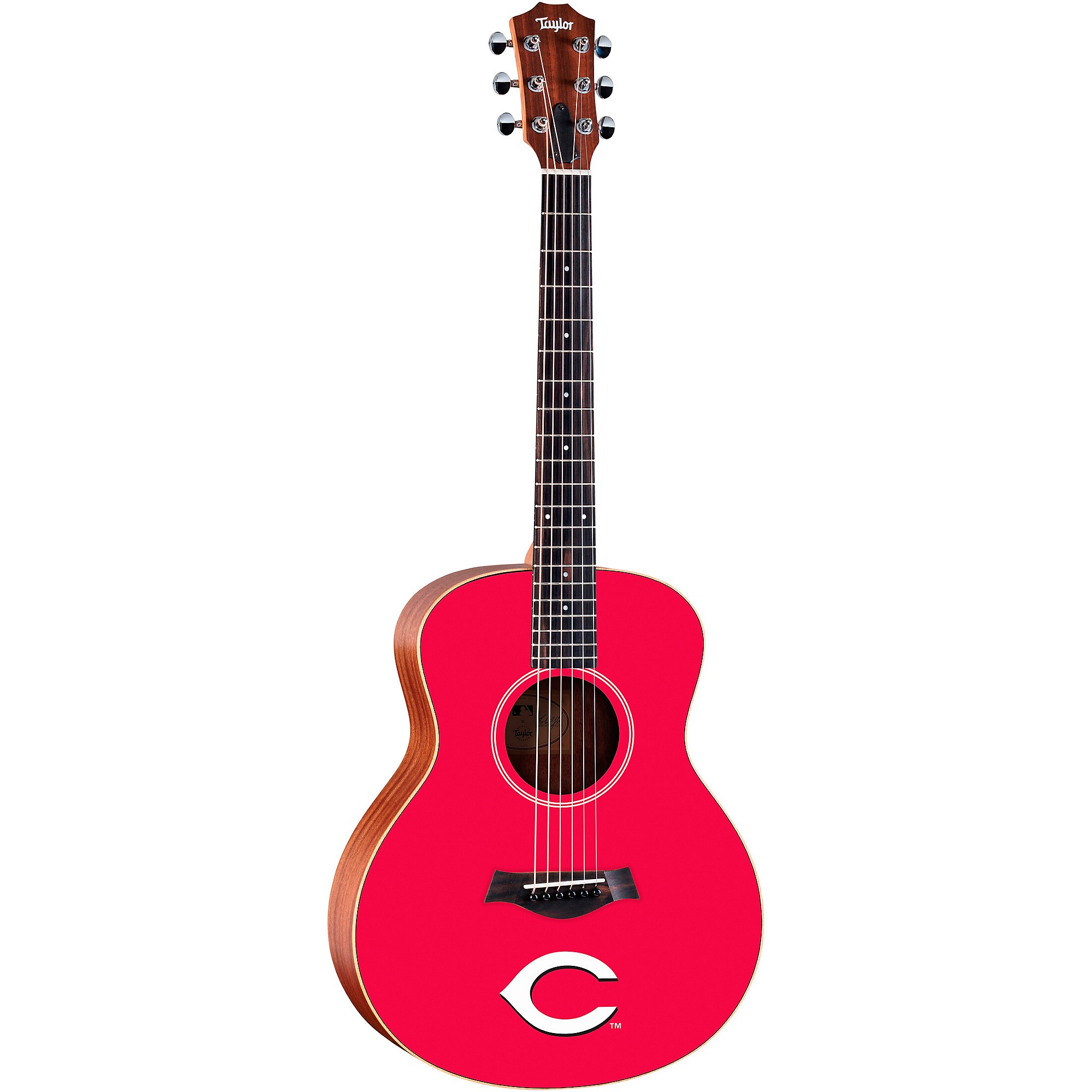 Taylor x MLB GS Mini Acoustic Guitar Cincinnati Reds Graphic