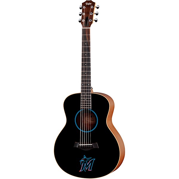 Taylor x MLB GS Mini Acoustic Guitar Miami Marlins Graphic