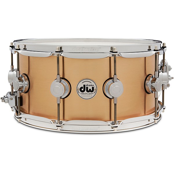 Open Box DW Collector's Series 3 mm Brushed Bronze Snare Drum Level 1 14 x 6.5 in.