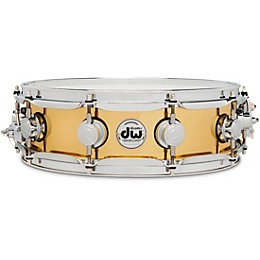 DW Collector's Series Polished Brass Snare Drum 14 x 4 in.