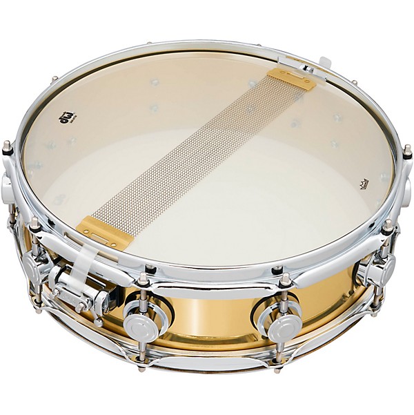 DW Collector's Series Polished Brass Snare Drum 14 x 4 in.