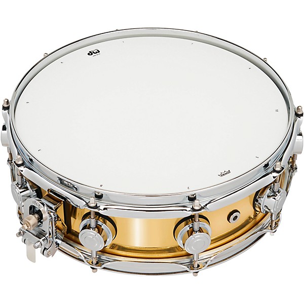 DW Collector's Series Polished Brass Snare Drum 14 x 4 in.