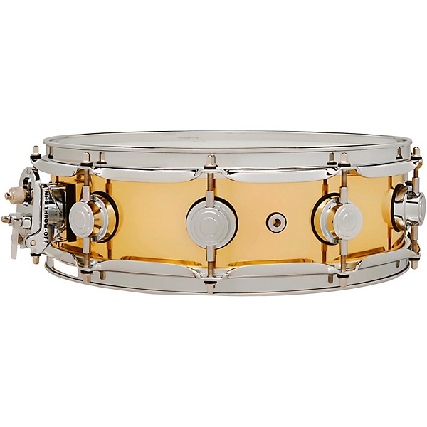 DW Collector's Series Polished Brass Snare Drum 14 x 4 in.