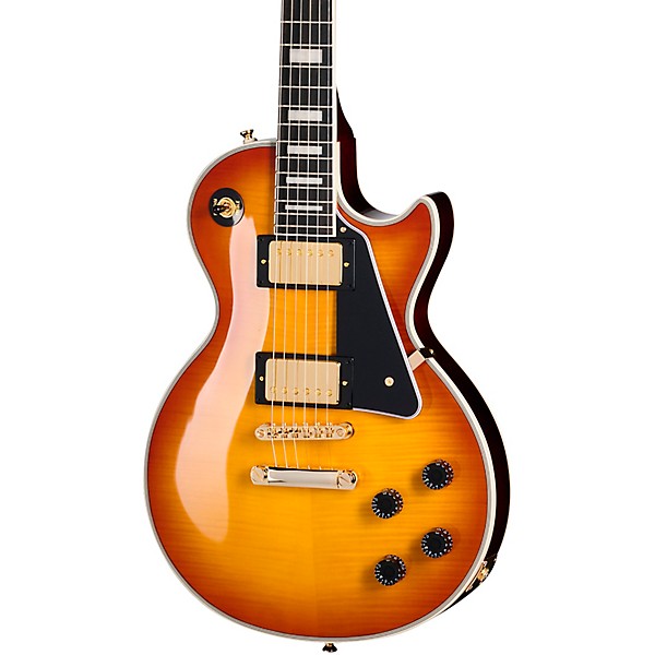 Epiphone Les Paul Custom Figured Guitar Center-Exclusive Electric Guitar Iced Tea Burst