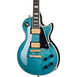 Epiphone Les Paul Custom Quilt Guitar Center-Exclusive Electric Guitar Ocean Blue