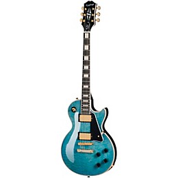 Epiphone Les Paul Custom Quilt Guitar Center-Exclusive Electric Guitar Ocean Blue