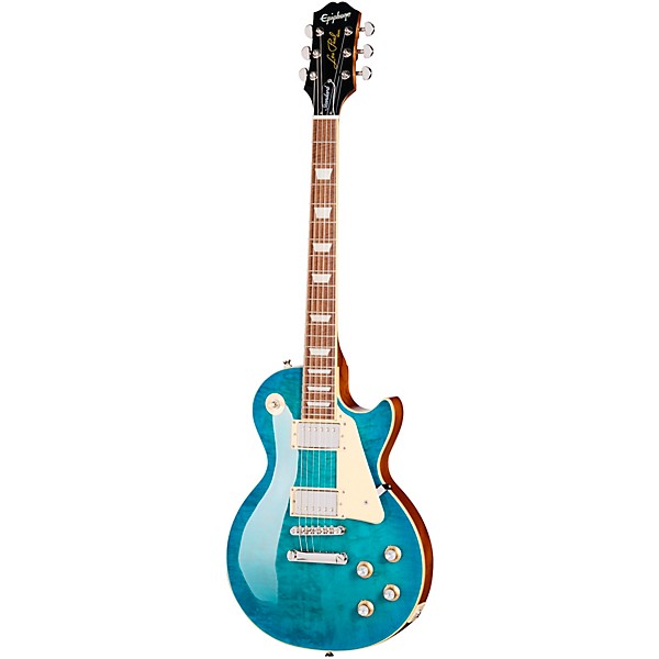 Epiphone Les Paul Standard '60s Quilt Guitar Center-Exclusive Electric Guitar Ocean Water Perimeter