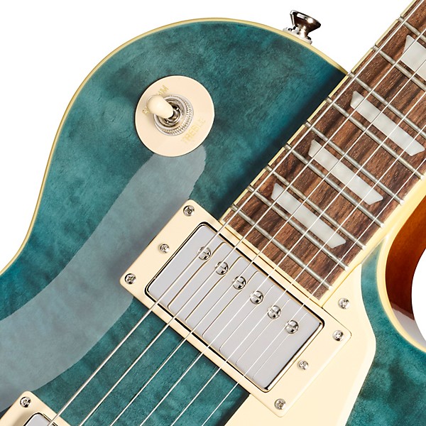Epiphone Les Paul Standard '60s Quilt Guitar Center-Exclusive Electric Guitar Transparent Blue