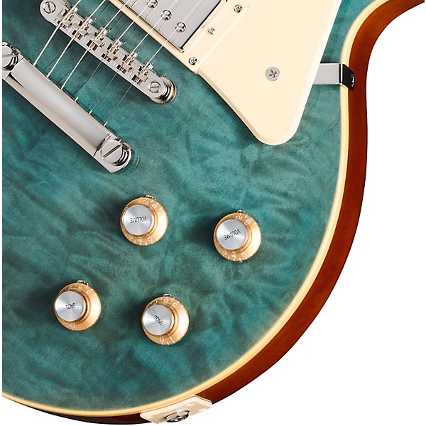 エピフォンLes Paul Standard 水色 Epiphone Les Paul Standard '60s Quilt Exclusive Electric Blue
