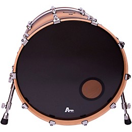 Attack Drumheads Pro Flex 1 No Overtone 24 in. Black