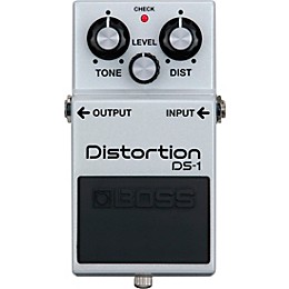 BOSS DS-1 Limited Edition Metallic White Distortion Effects Pedal