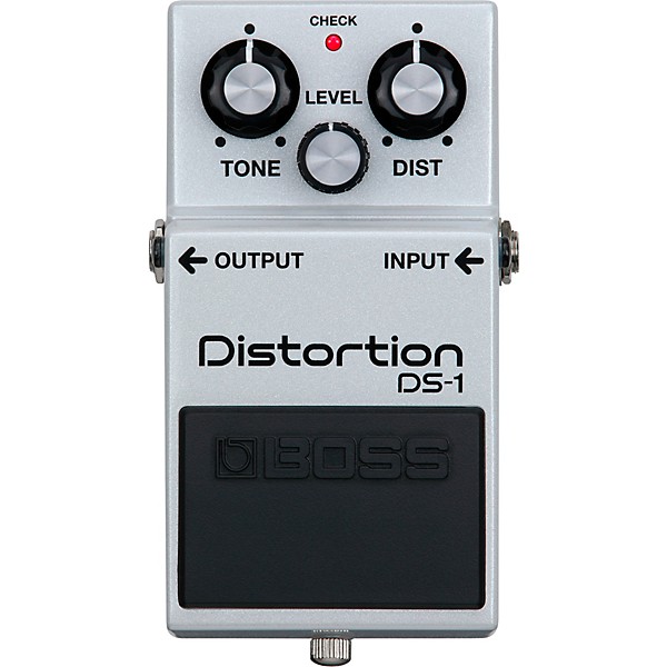 BOSS DS-1 Limited Edition Metallic White Distortion Effects Pedal