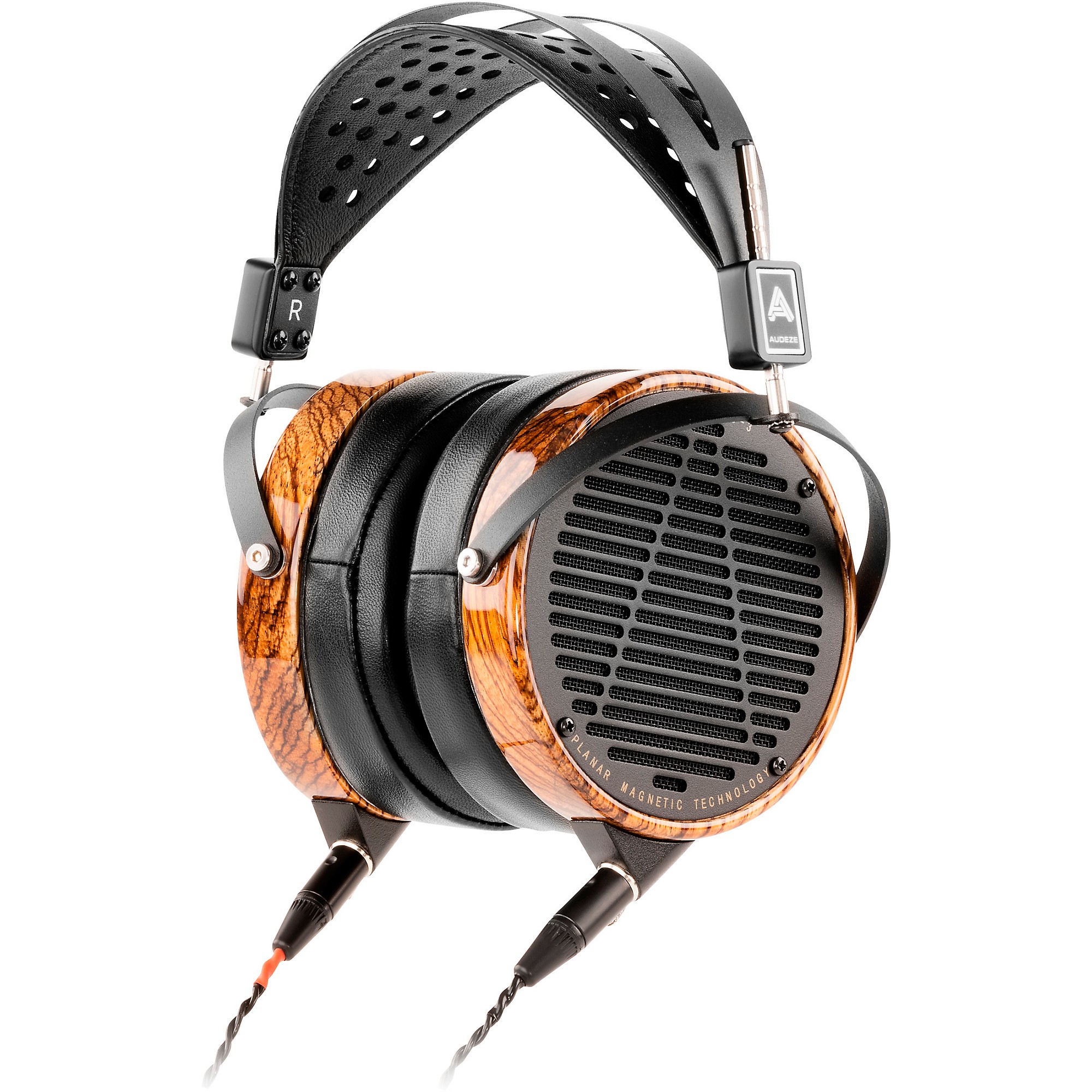 Audeze LCD-3 Leather-Free Headphones With Zebrano Wood Rings