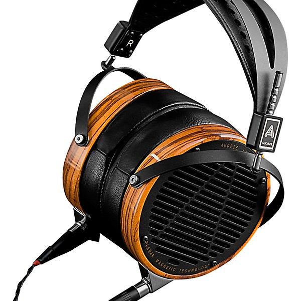 Audeze LCD-3 with Zebrano Wood Rings Leather-Free Black/Brown