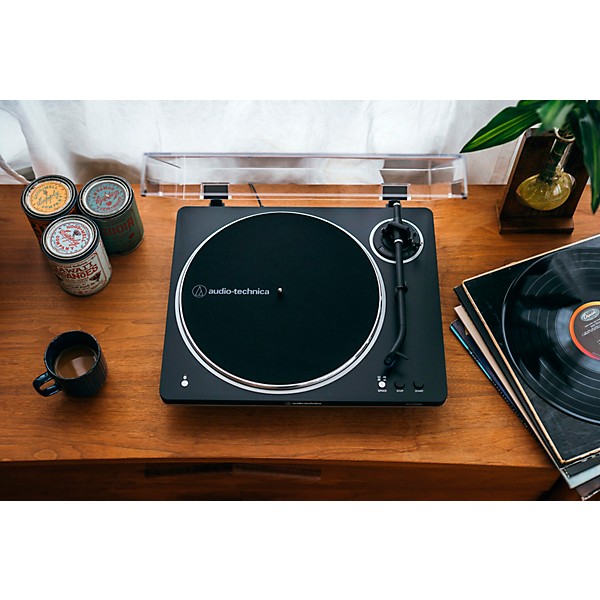 Audio-Technica AT-LP70XBT-BS Fully Automatic Wireless Belt-Driven Turntable Black/Silver