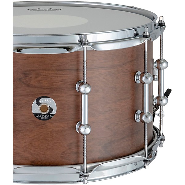 Dixon Artisan Gregg Bissonette Signature Big Bud Snare Drum 14 x 8 in. Natural Walnut Satin