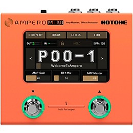 Hotone Effects Ampero Mini Amp Modeler & Effects Processor - Orange