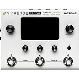 Hotone Effects Ampero II Stomp Amp Modeler & Effects Processor - White