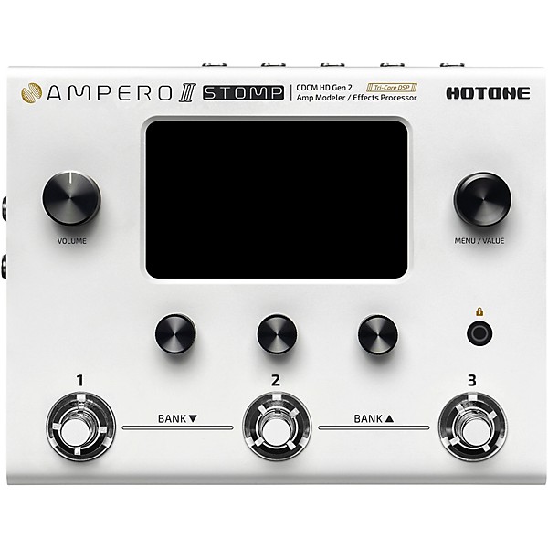 Hotone Effects Ampero II Stomp Amp Modeler & Effects Processor - White