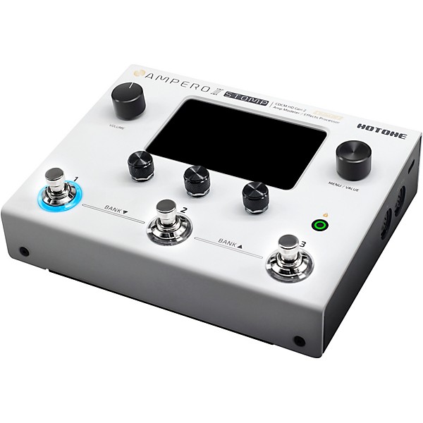 Hotone Effects Ampero II Stomp Amp Modeler & Effects Processor - White