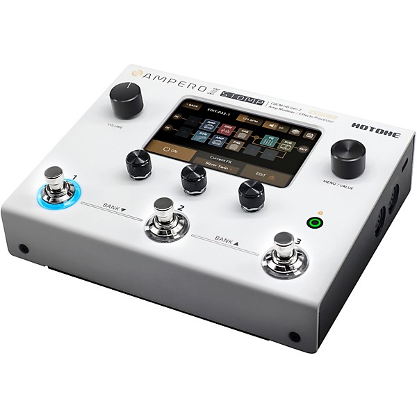 Hotone Effects Ampero II Stomp Amp Modeler & Effects Processor - White