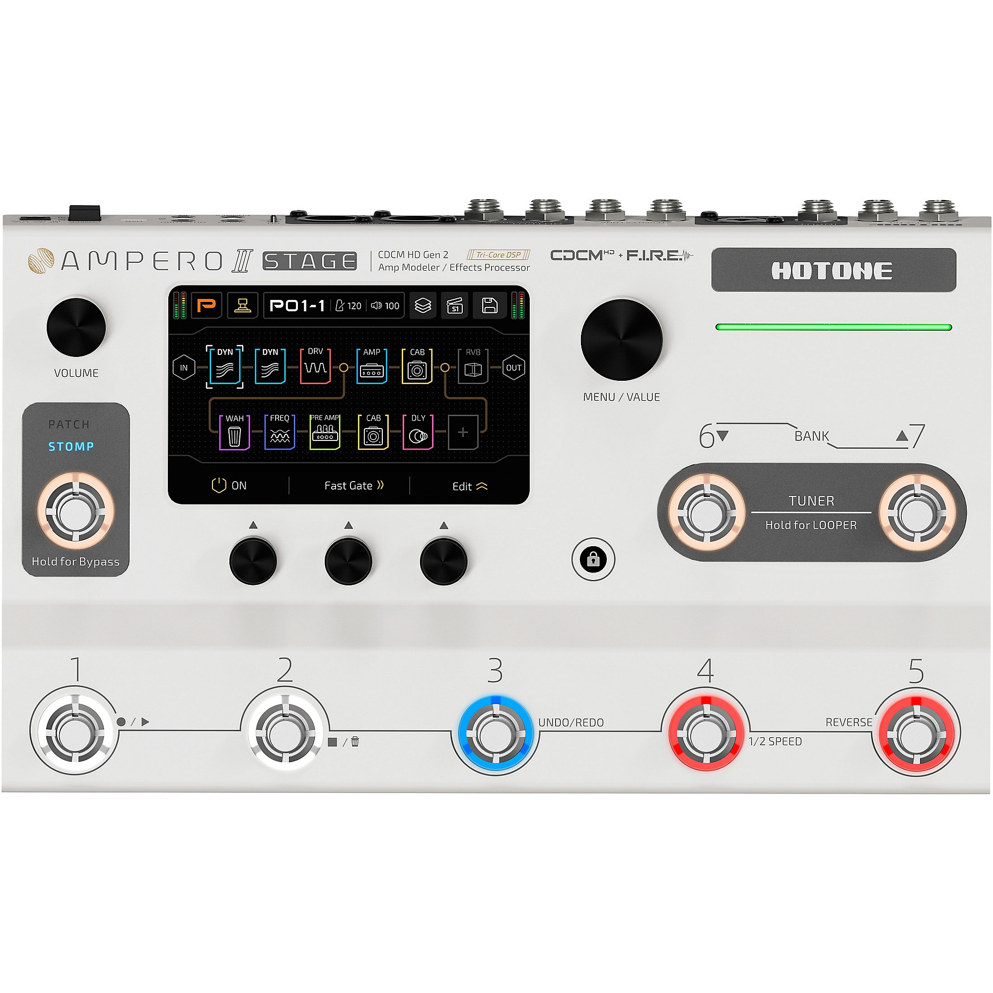 HOTONE AMPEROⅡ Hotone Effects Ampero II Stage Amp Modeler & Effects Processor