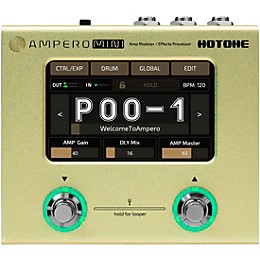 Hotone Effects Ampero Mini Amp Modeler & Effects Processor - Mustard
