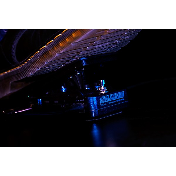 Hotone Effects Soul Press II Volume/Expression/Wah Pedal - Blue & Purple Sparkle