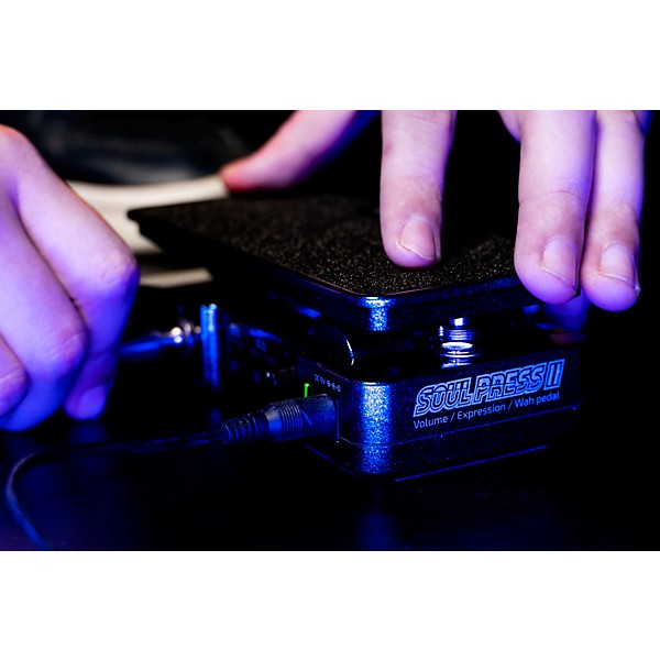 Hotone Effects Soul Press II Volume/Expression/Wah Pedal - Blue & Purple Sparkle