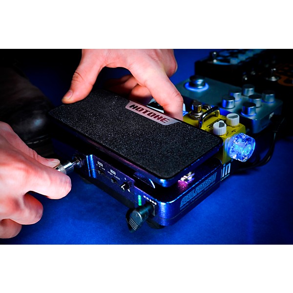Hotone Effects Soul Press II Volume/Expression/Wah Pedal - Blue & Purple Sparkle