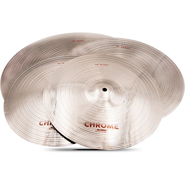 Wuhan 457 4-Piece Chrome Cymbal Pack