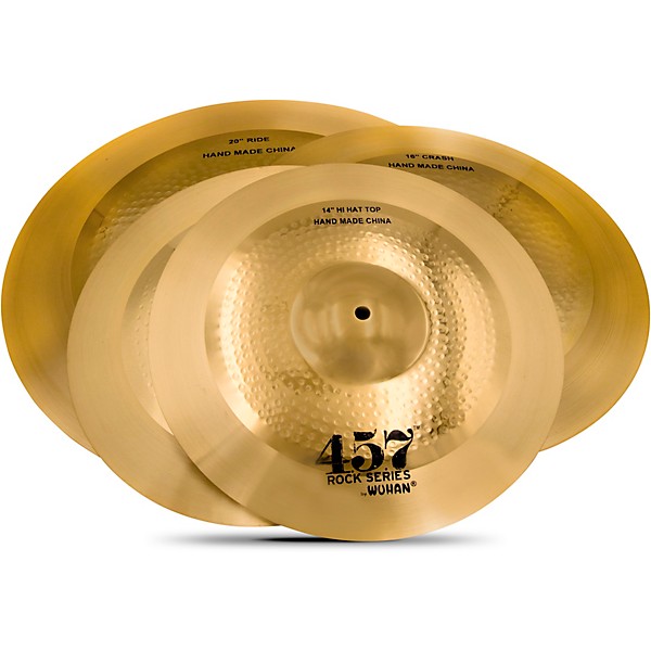 Wuhan 457 4-Piece Rock Cymbal Pack