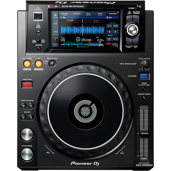 Pioneer DJ XDJ-1000MK2 Digital Performance Multi Player with Decksaver Cover