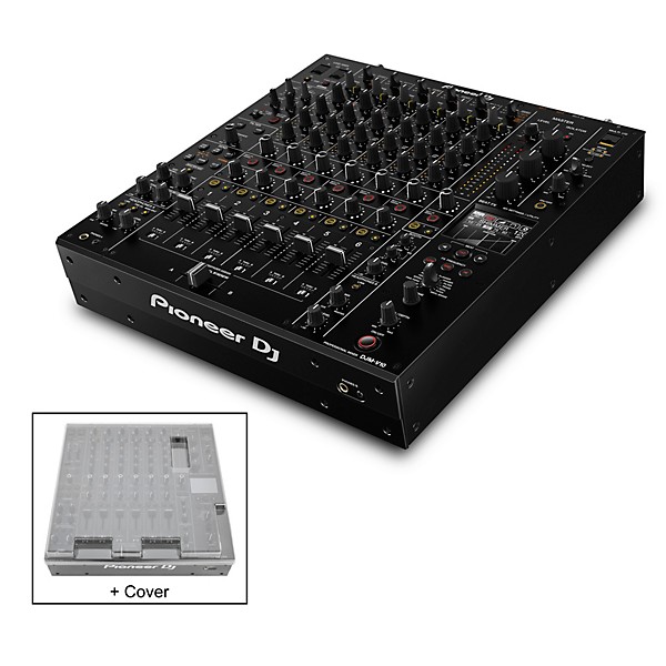 Pioneer DJ DJM-V10 Mixer with Decksaver Cover