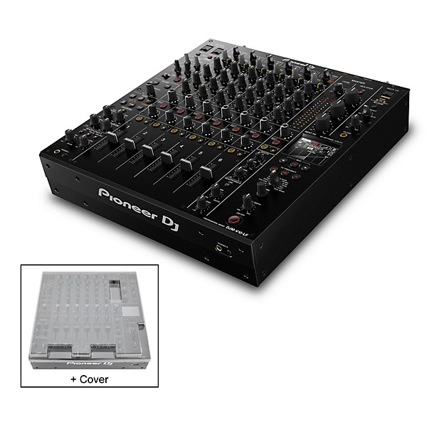 Pioneer DJ DJM-V10-LF Mixer with Decksaver Cover