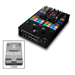 Pioneer DJ DJM-S11 2-Channel Battle Mixer for Serato DJ & rekordbox dj with Decksaver Cover