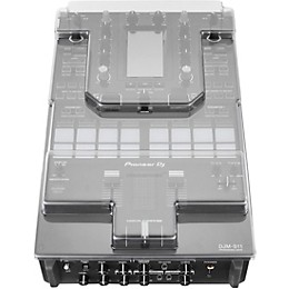Pioneer DJ DJM-S11 2-Channel Battle Mixer for Serato DJ & rekordbox dj with Decksaver Cover