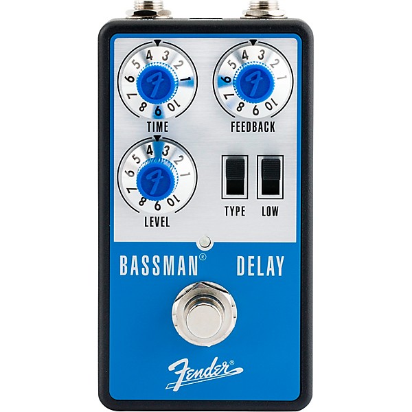 Fender Bassman Delay Effects Pedal Aluminum Blue