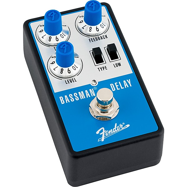 Fender Bassman Delay Effects Pedal Aluminum Blue