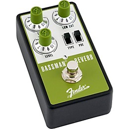 Fender Bassman Reverb Effects Pedal Aluminum Green