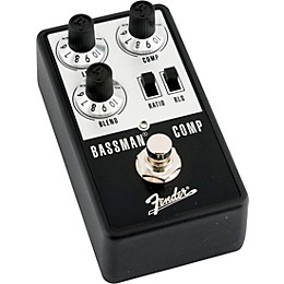 Fender Bassman Compressor Effects Pedal Aluminum Black