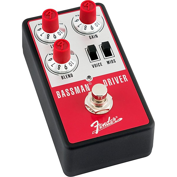 Fender Bassman Driver Effects Pedal Aluminum Red