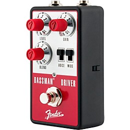 Fender Bassman Driver Effects Pedal Aluminum Red