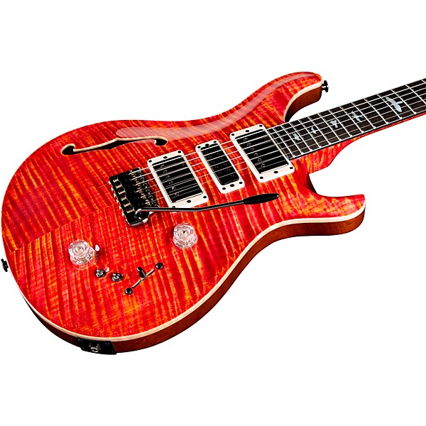 PRS Private Stock Special Semi-Hollow Electric Guitar Raspberry Lemon Stripe