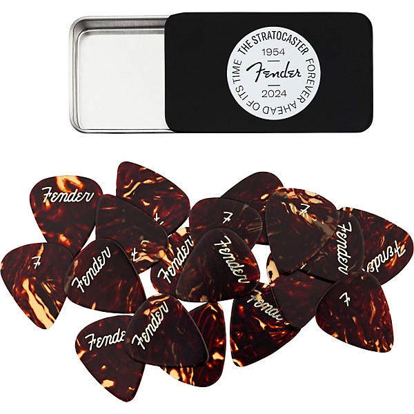 Fender 70th Anniversary Multi-Color Guitar Pick Tin 12 Pack