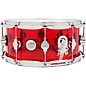 DW Design Series Acrylic Ruby Snare Drum 14 x 6.5 in. Ruby Glass