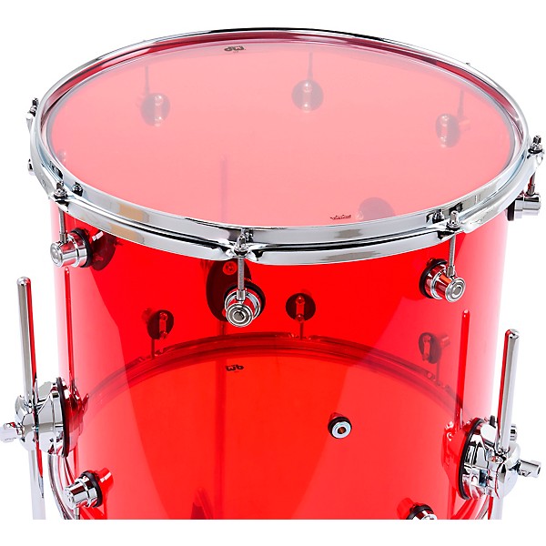 DW Design Series Acrylic 4-Piece Shell Pack Ruby Glass