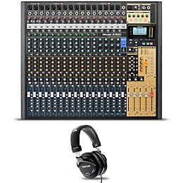 TASCAM Model 2400 24-Channel Multitrack Recorder and Mixer With TH-300X Headphones